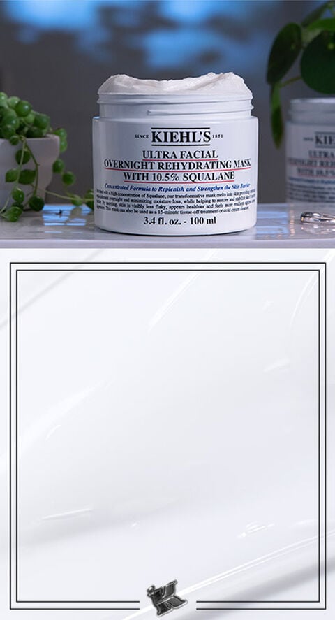 A product shot of Kiehl's Ultra Facial Overnight Hydrating Mask