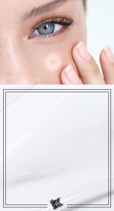 A woman wearing a pimple patch