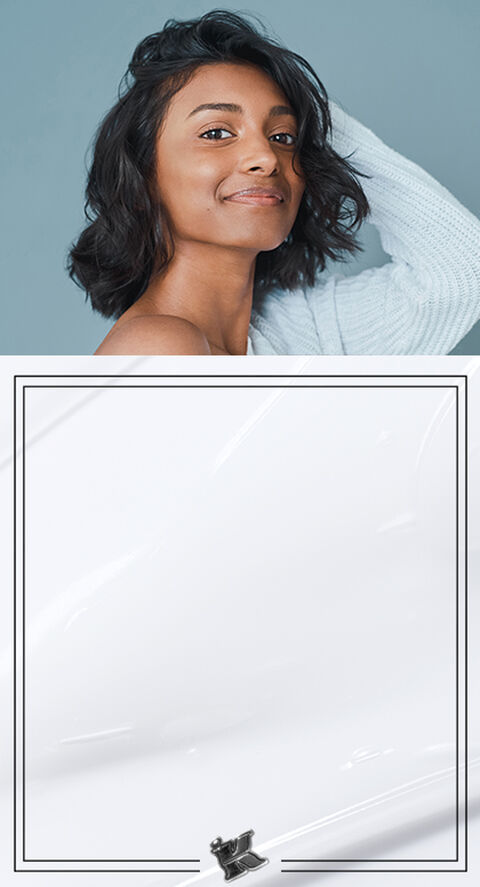 A woman with shoulder length  hair