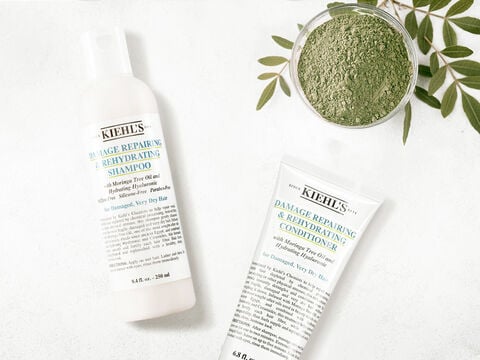 A photo of Kiehl's Damage Repairing Shampoo and Conditioner.