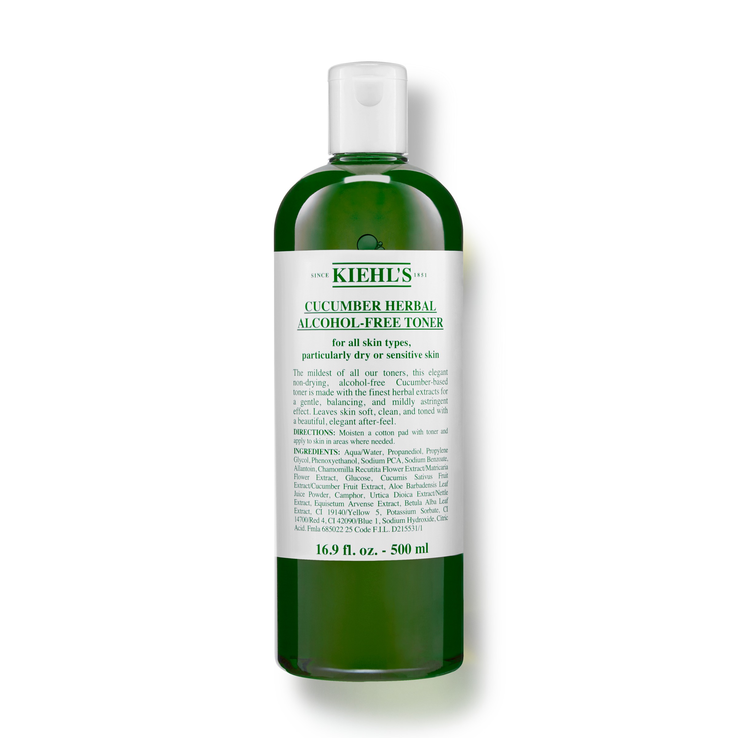 Cucumber Herbal AlcoholFree Toner Mild Facial Toner Kiehl’s