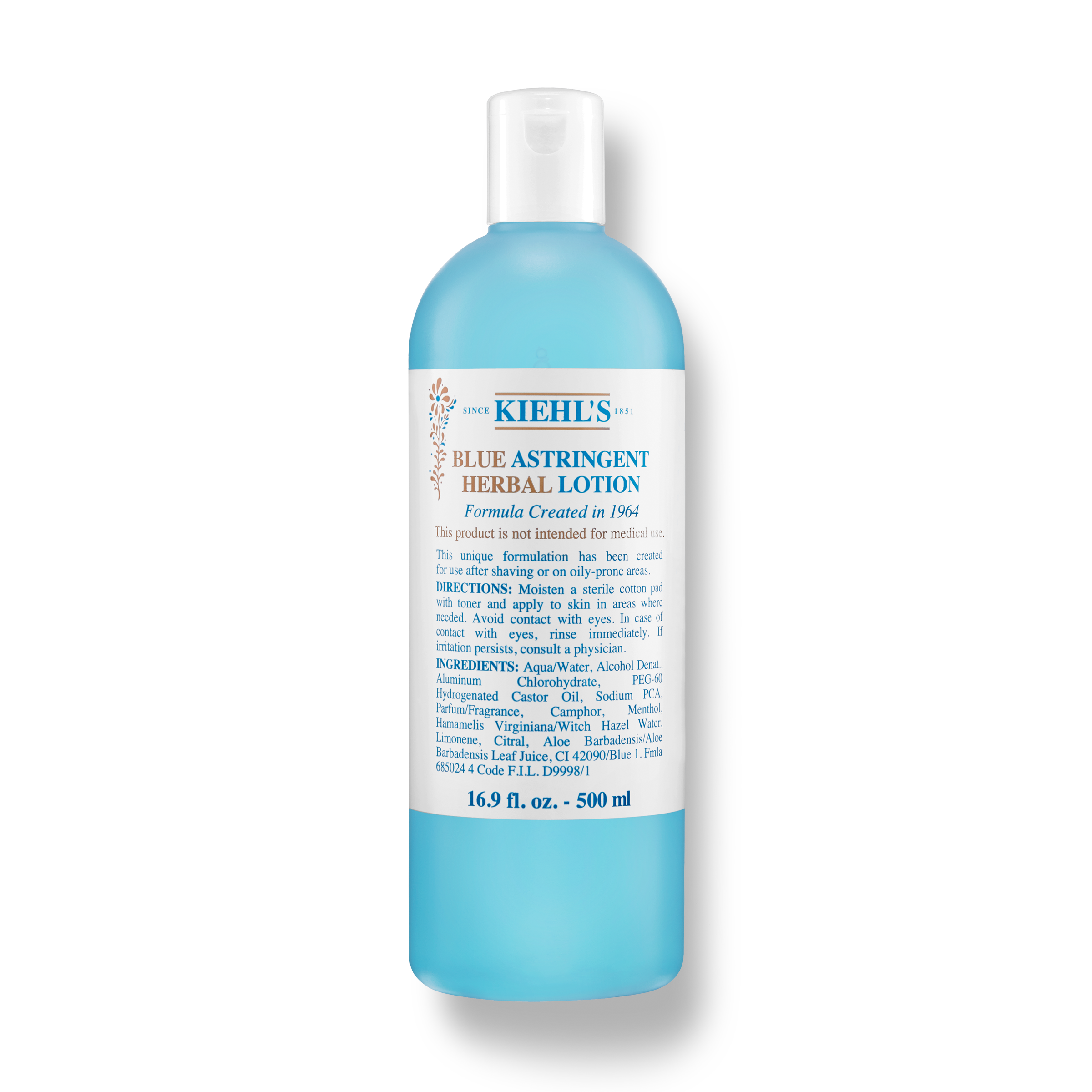 Blue Astringent Herbal Lotion Toner for Oily Skin Kiehl’s