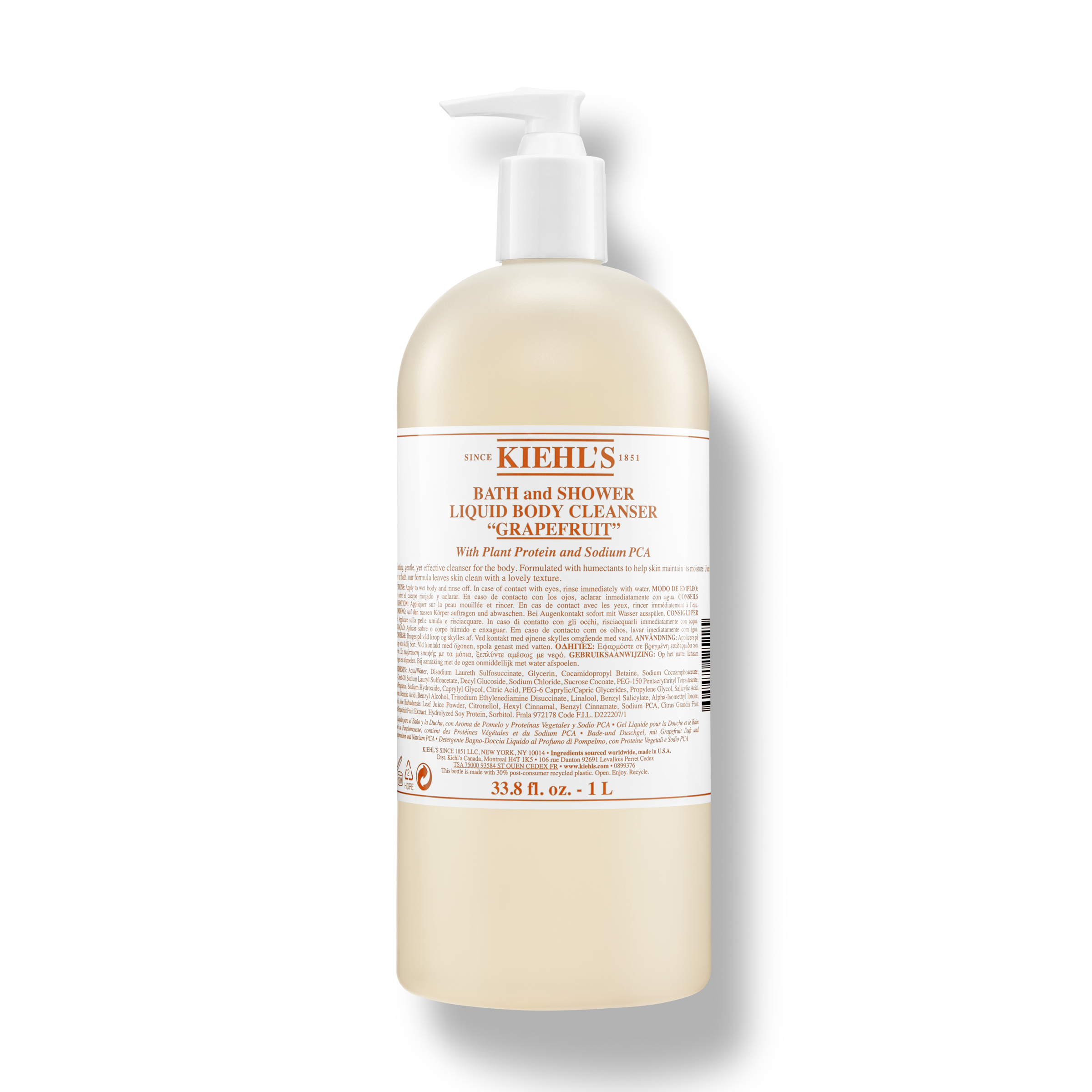 Bath and Shower Liquid Body Cleanser Foaming Body Wash Kiehl’s