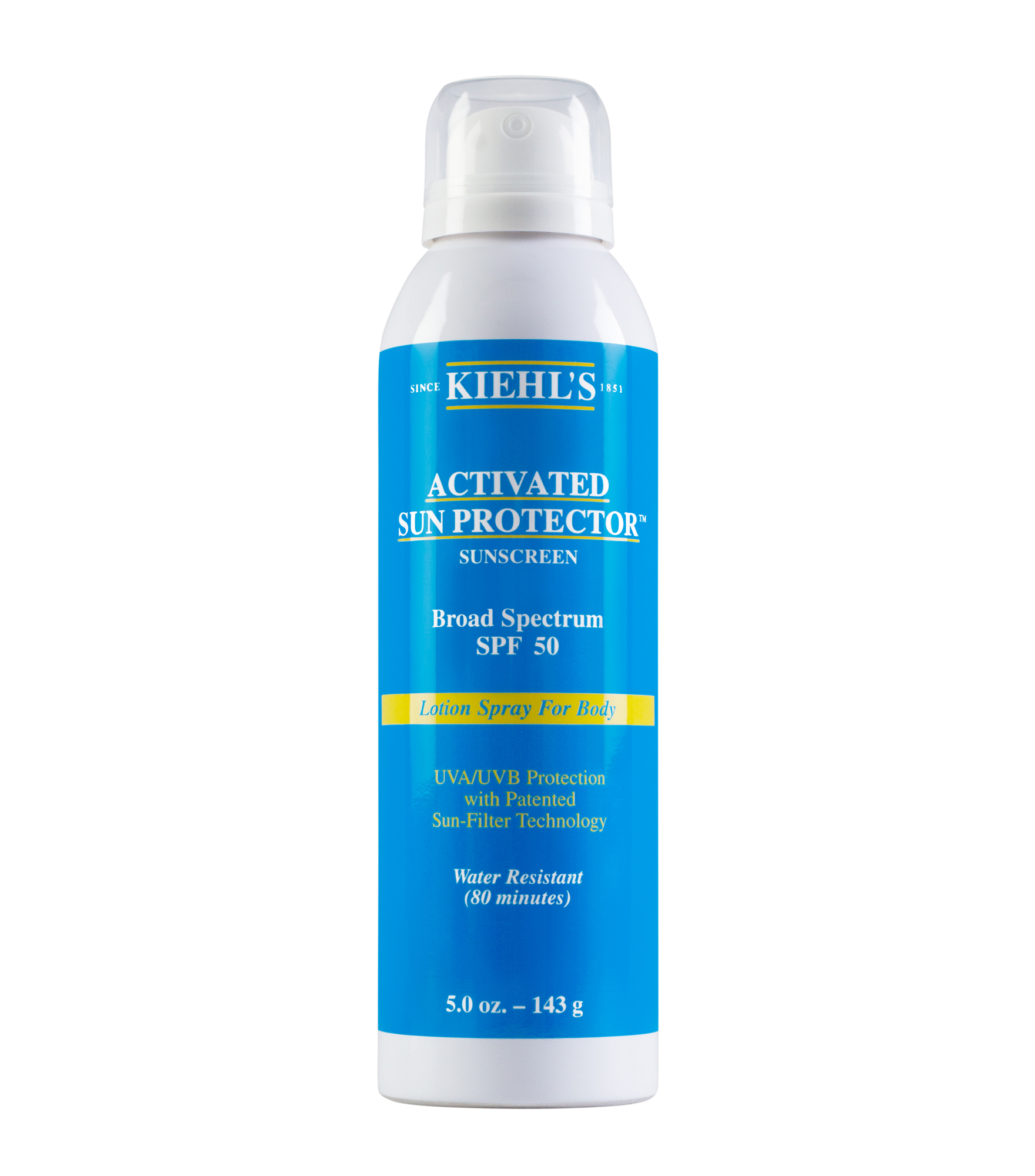 Activated Sun Protector Spf 50 Sunscreen Spray For Body Kiehls