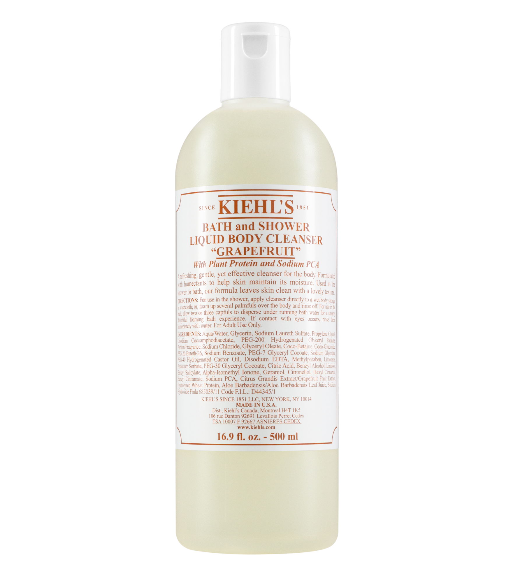 Bath and Shower Liquid Body Cleanser Foaming Body Wash Kiehl’s