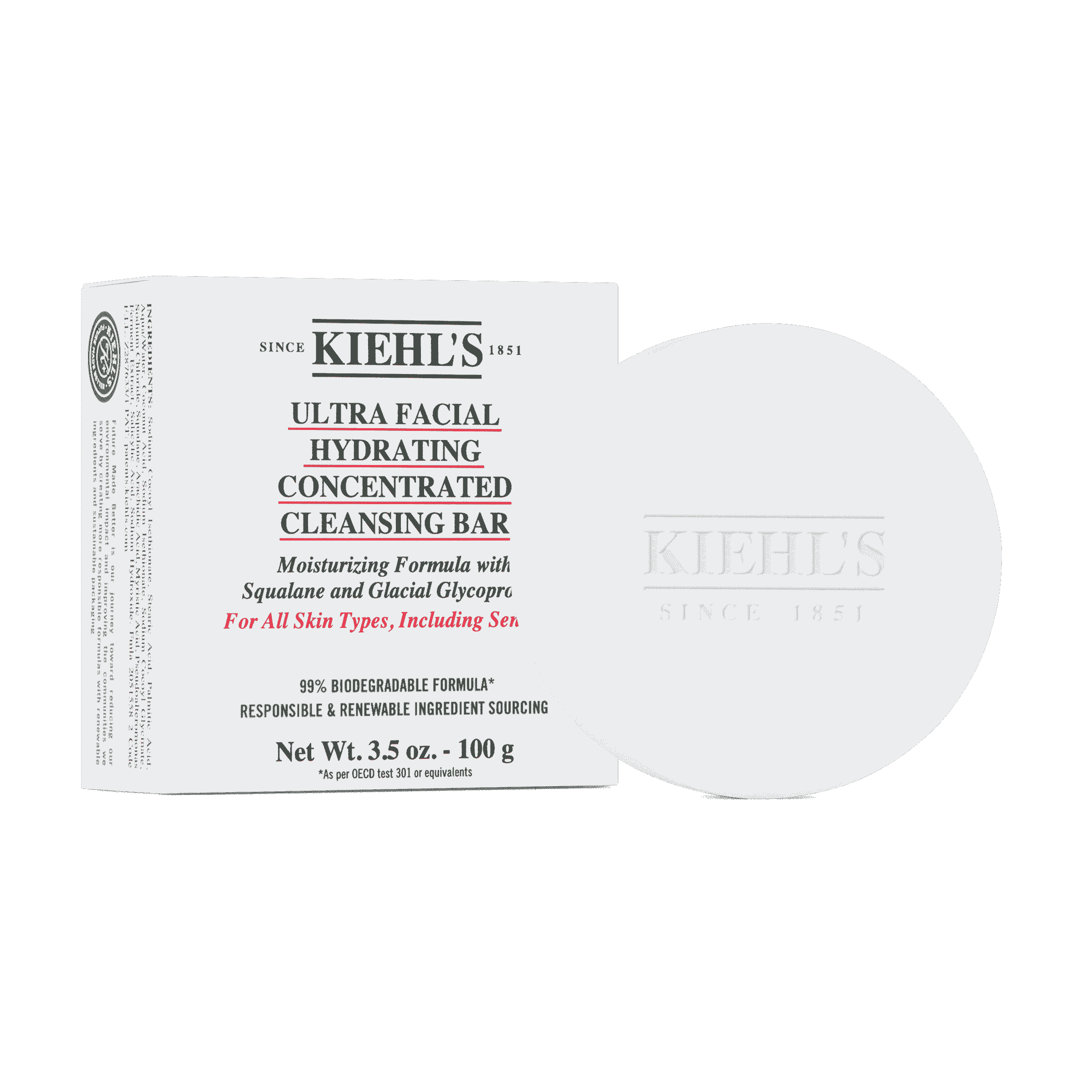 Ultra Facial Hydrating Concentrated Cleansing Bar Kiehl’s
